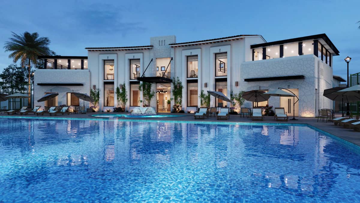 Multifamily apartment community supported by property management operations